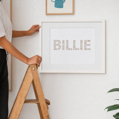Flower Name Print
