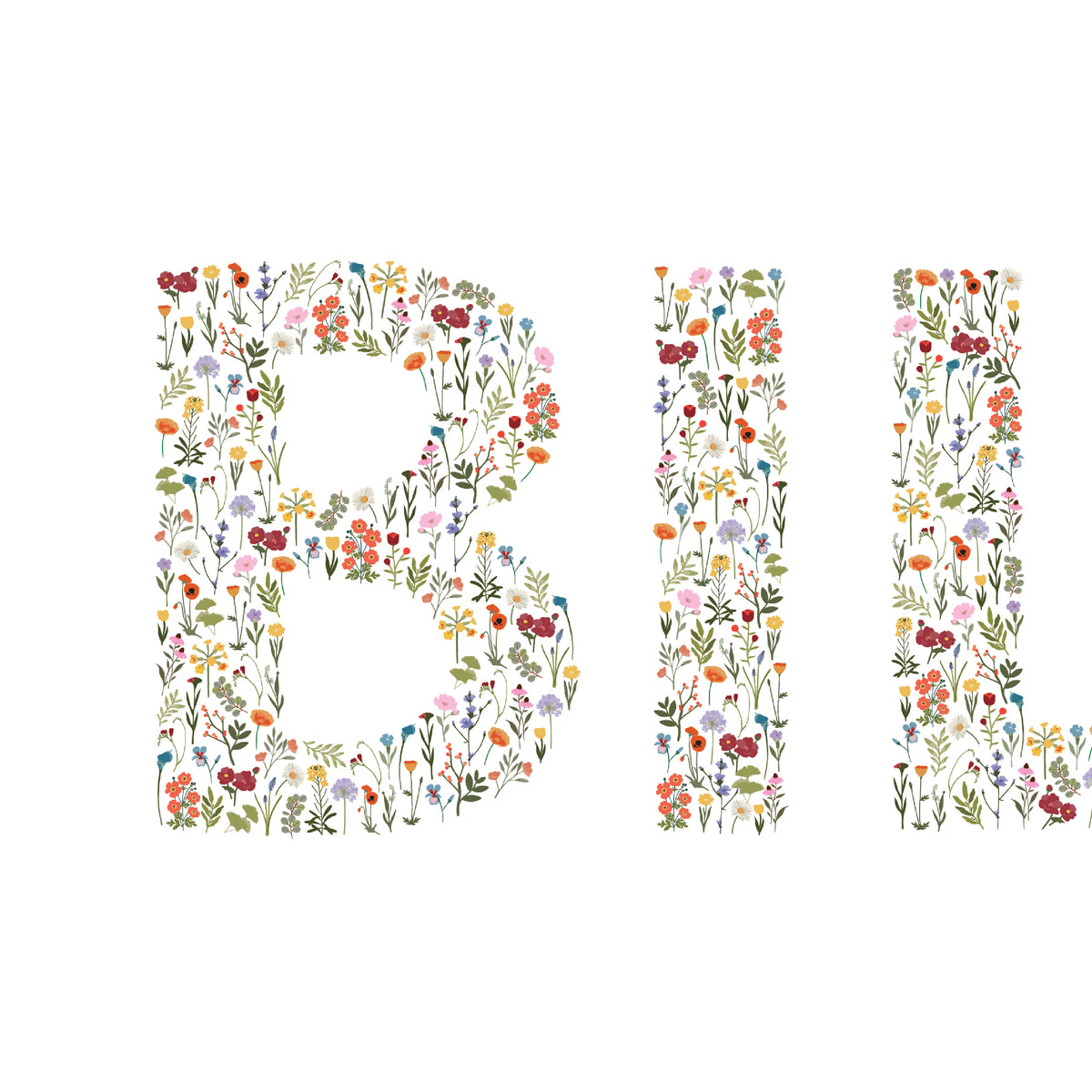 Flower Name Print