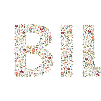 Flower Name Print