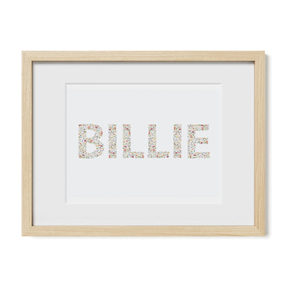 Flower Name Print