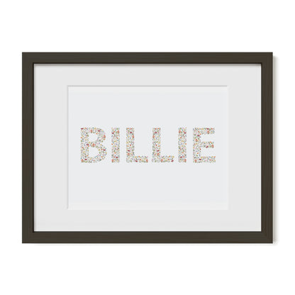 Flower Name Print
