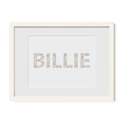Flower Name Print