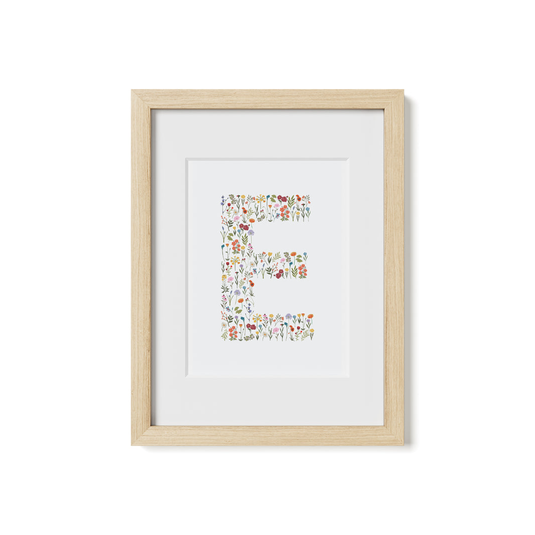Flower Letter Print