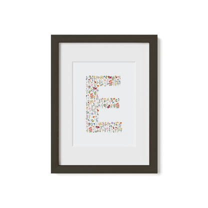Flower Letter Print